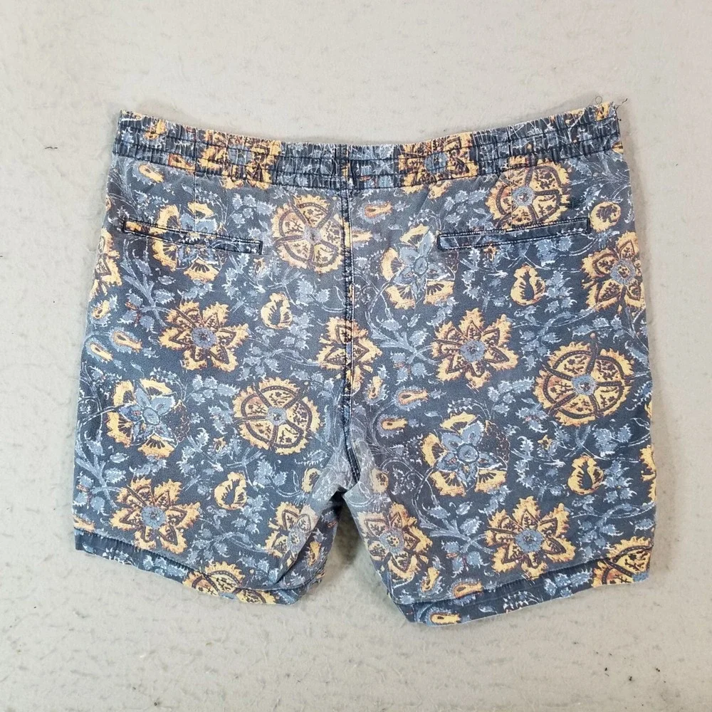 Dockers shorts men's large‎ blue floral outdoor beach Comfort waist